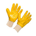 Wholesale Yellow Nitrile Dipped Cotton Liner Working Gloves